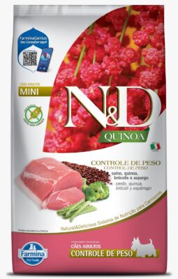 ND Quinoa Can Adulto Mini Control Peso Suíno 2,5 KG