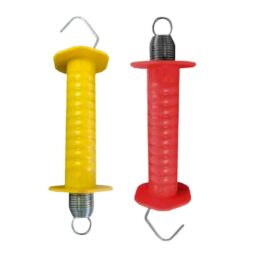 Terminal Porteira Mola Interna Amarelo Com 5 Unidades