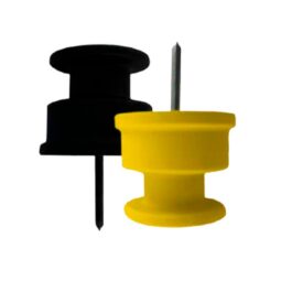 Isolador Roldana 30X30 Preto Com 100 Unidades