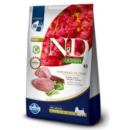ND Quinoa Can Adulto Mini Controle De Peso Cordeiro 0,8KG