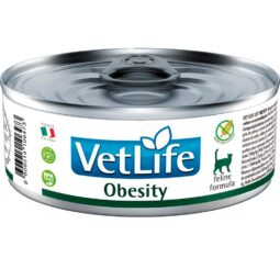 Ração Úmida Farmina Vet Life Obesity para Gatos Adultos de Todas as Raças 85g