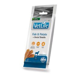 Vet Life Natural Snack Cães Fish & Potato Adulto Medium & Maxi 100g