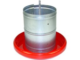 Comedouro Tubular 3kg Prato Plástico Caixa 4 unid Zatti